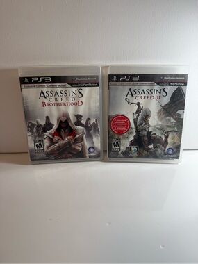 Assassin’s Creed III And Brotherhood PS3 PlayStation 3 Complete CIB Manual